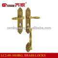 luxurious brass door handles and locks